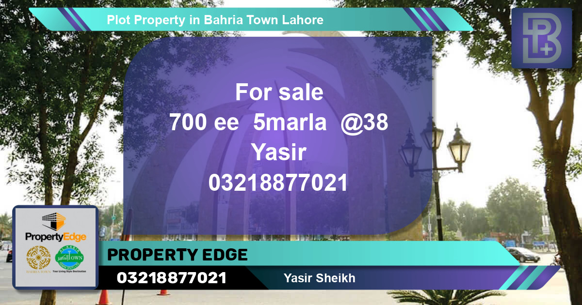 Residential Plot for Sale in Bahria Town, Lahore - (BP-60057)