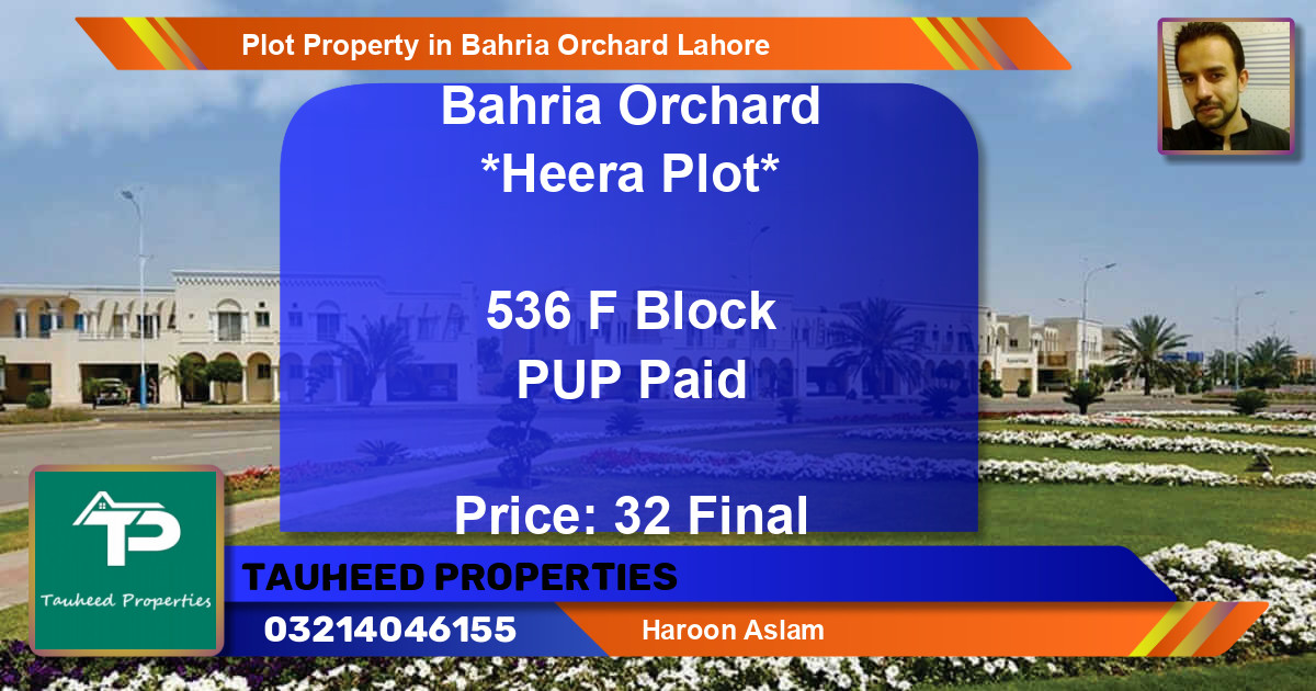 Residential Plot for Sale in Bahria Orchard, Lahore - (BP-60066)