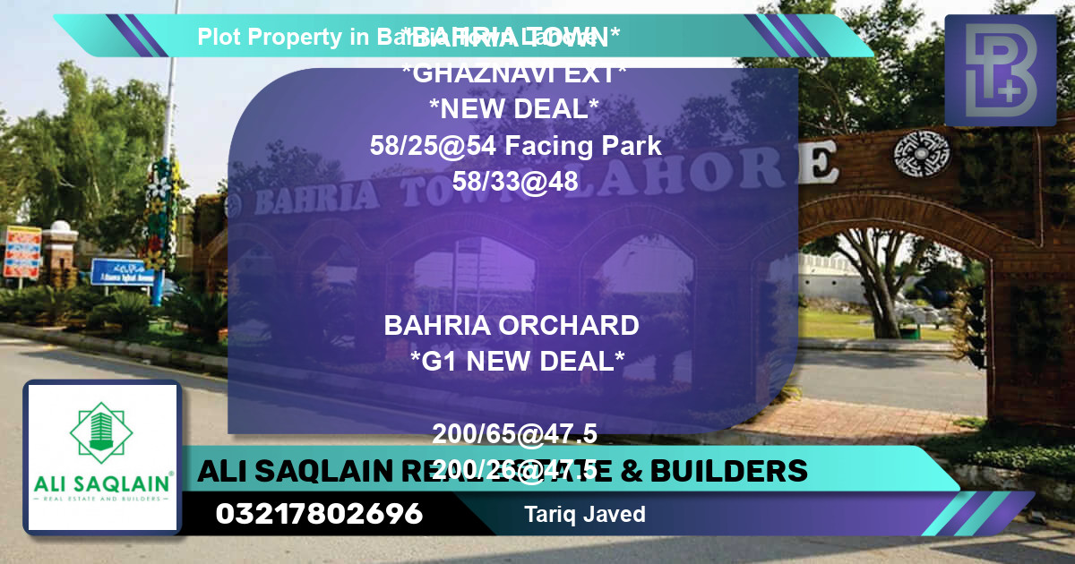 Residential Plot for Sale in Bahria Town, Lahore - (BP-60076)