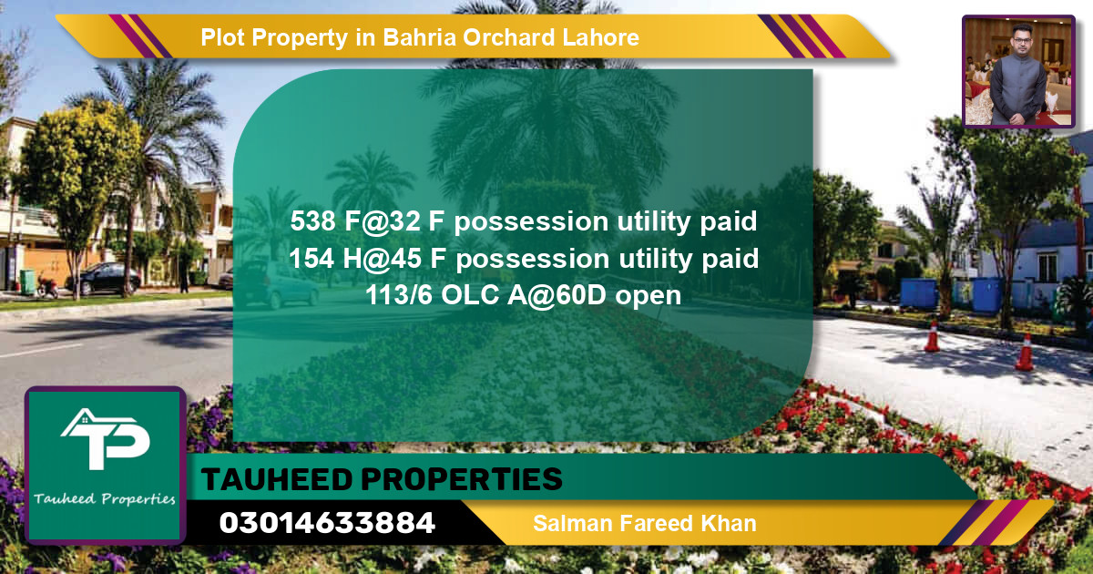 Residential Plot for Sale in Bahria Orchard, Lahore - (BP-60110)