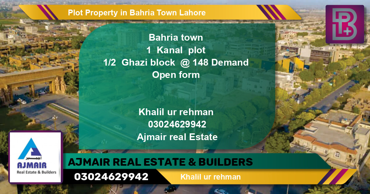 Residential Plot for Sale in Bahria Town, Lahore - (BP-60111)