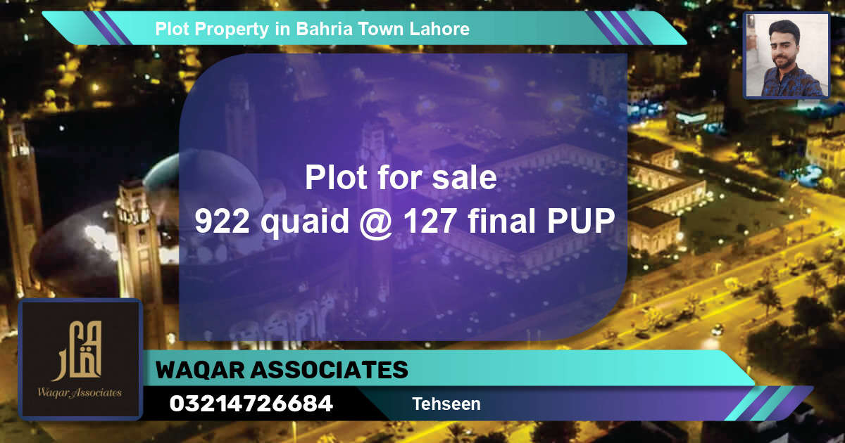 Residential Plot for Sale in Bahria Town, Lahore - (BP-60115)