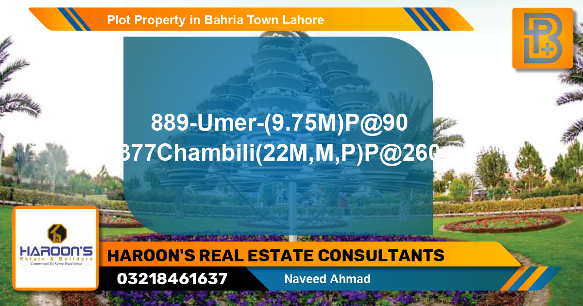 Residential Plot for Sale in Bahria Town, Lahore - (BP-60153)