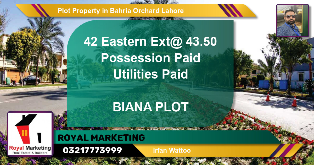 Residential Plot for Sale in Bahria Orchard, Lahore - (BP-60165)