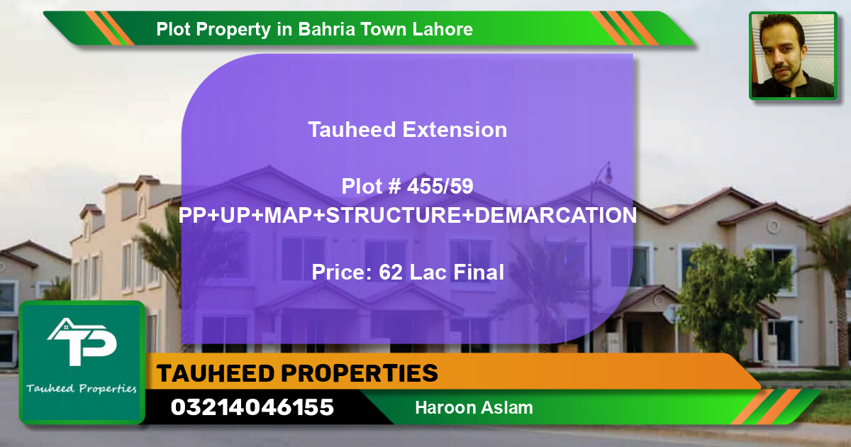 Residential Plot for Sale in Bahria Town, Lahore - (BP-60211)
