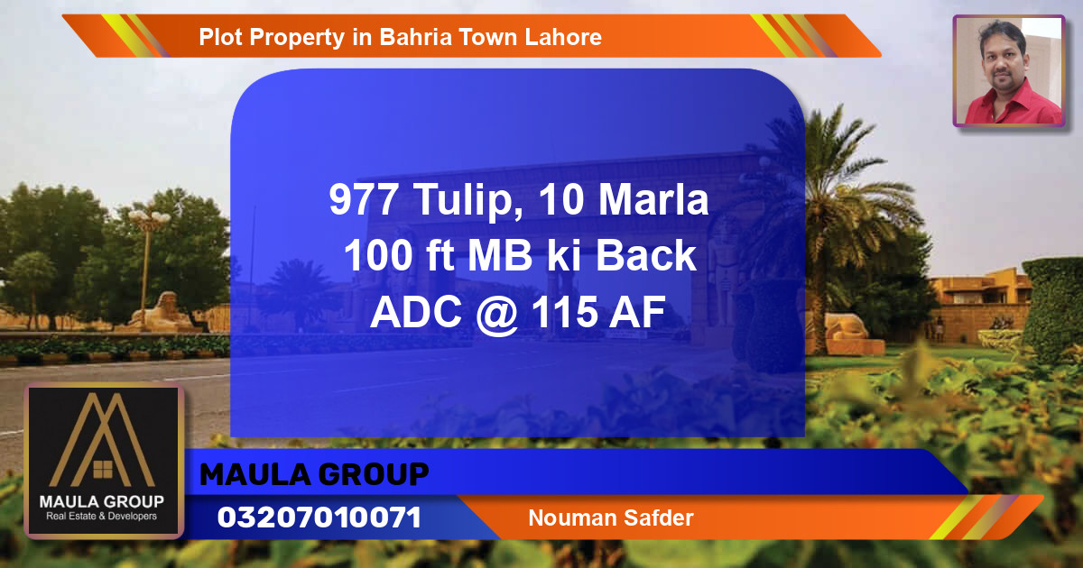 Residential Plot for Sale in Bahria Town, Lahore - (BP-60221)