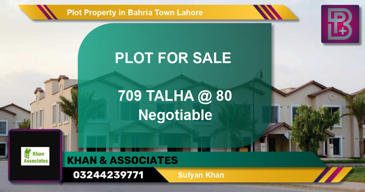 Residential Plot for Sale in Bahria Town, Lahore - (BP-60302)