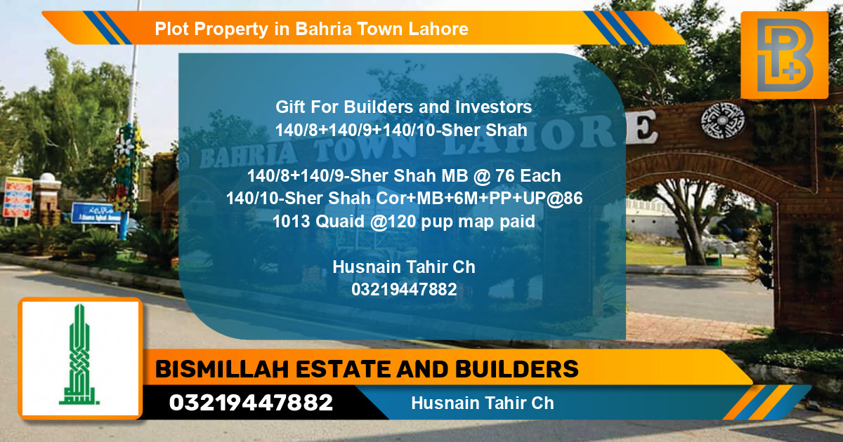 Residential Plot for Sale in Bahria Town, Lahore - (BP-60351)