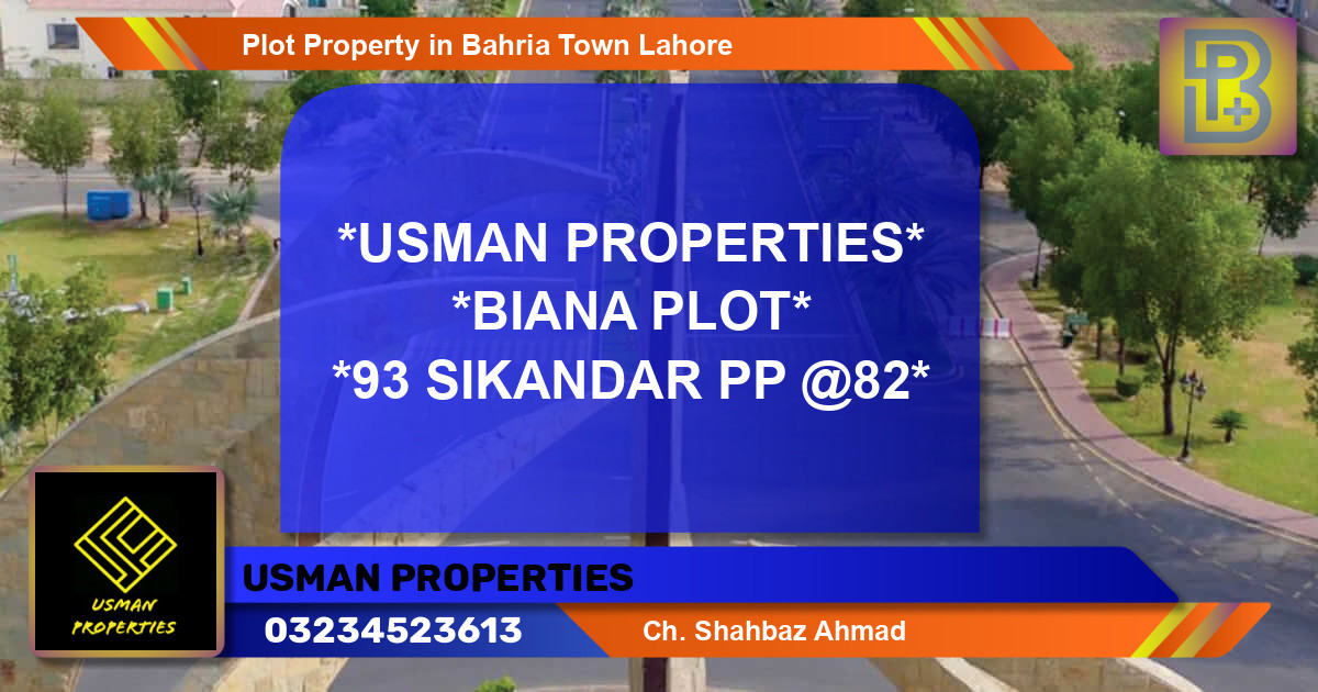 Residential Plot for Sale in Bahria Town, Lahore - (BP-60380)