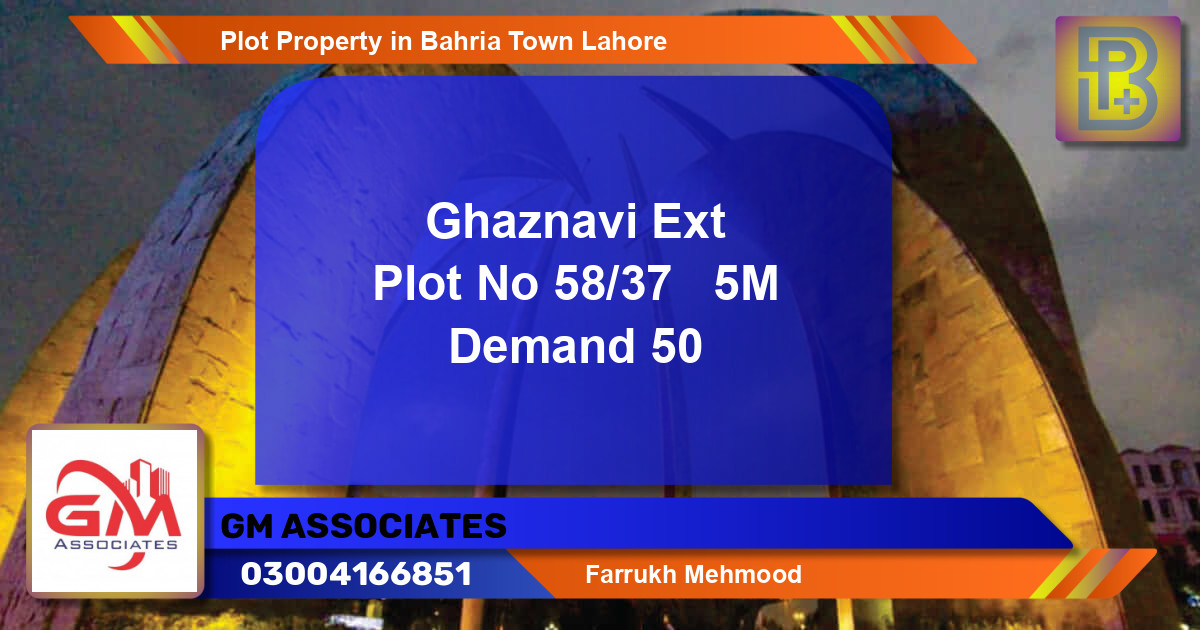 Residential Plot for Sale in Bahria Town, Lahore - (BP-60383)