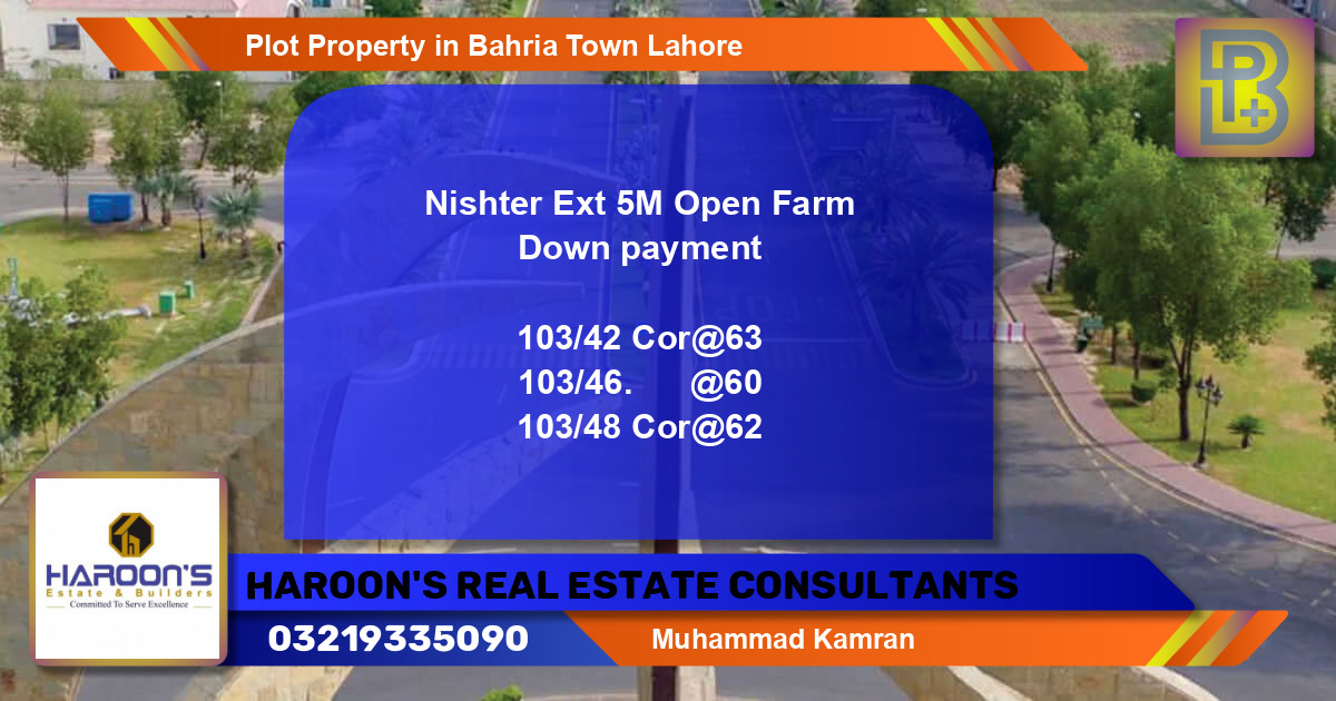 Residential Plot for Sale in Bahria Town, Lahore - (BP-60400)