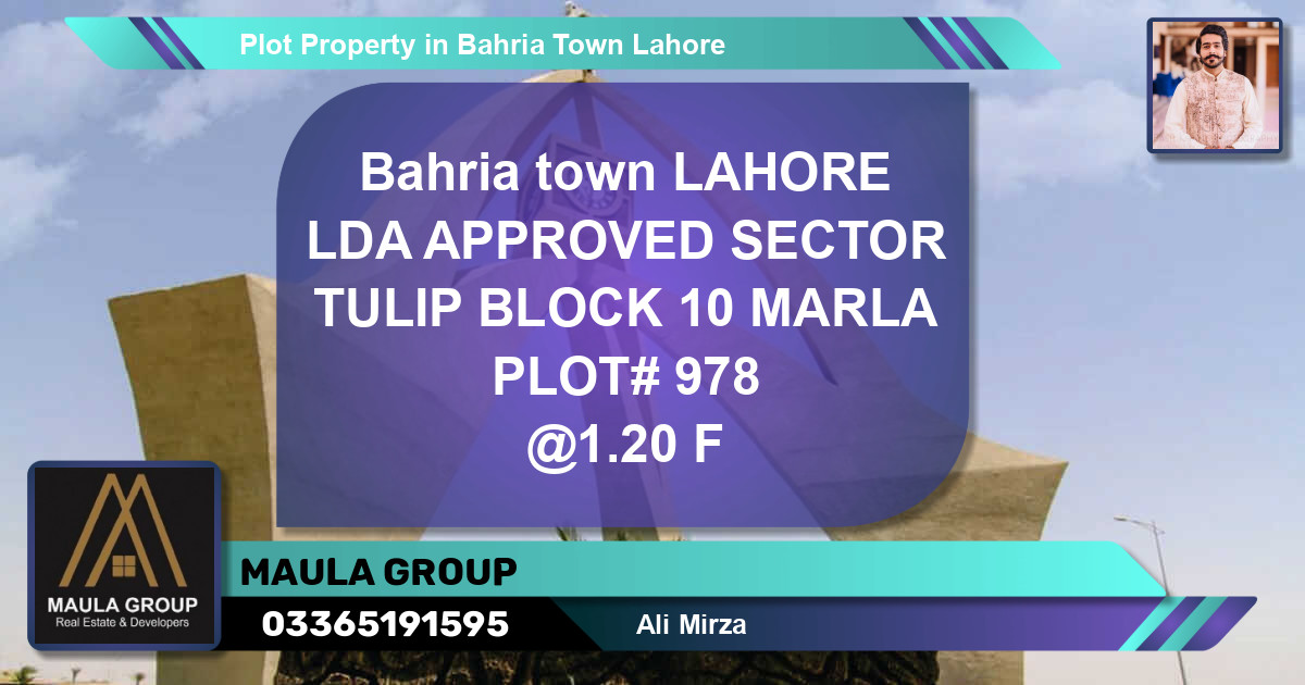 Residential Plot for Sale in Bahria Town, Lahore - (BP-60403)