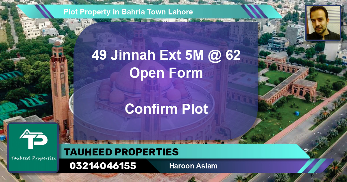 Residential Plot for Sale in Bahria Town, Lahore - (BP-60421)