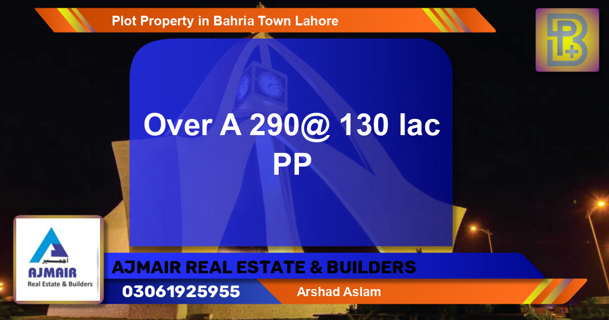 Residential Plot for Sale in Bahria Town, Lahore - (BP-60426)