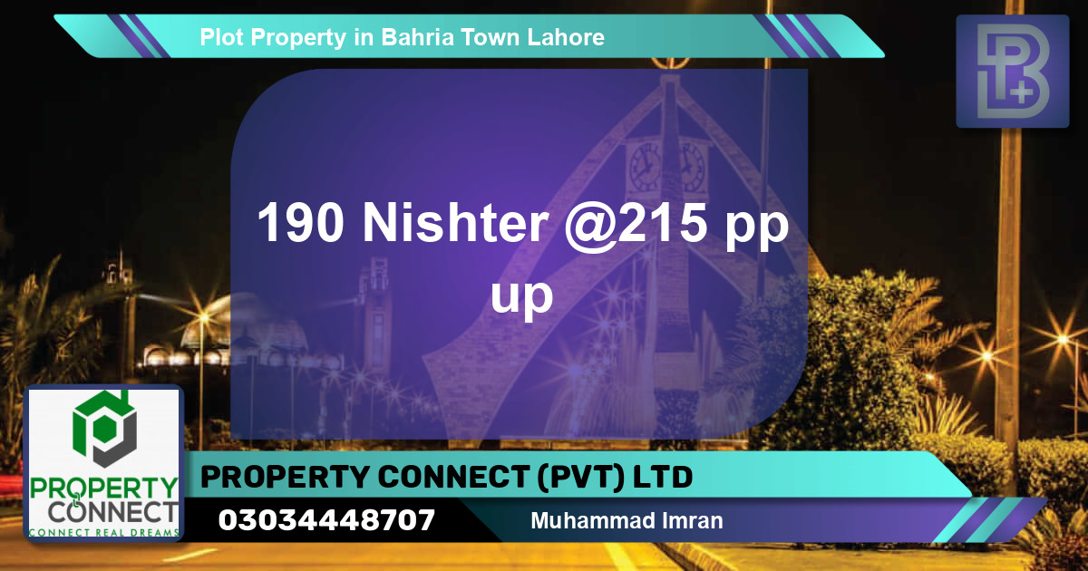 Residential Plot for Sale in Bahria Town, Lahore - (BP-60434)