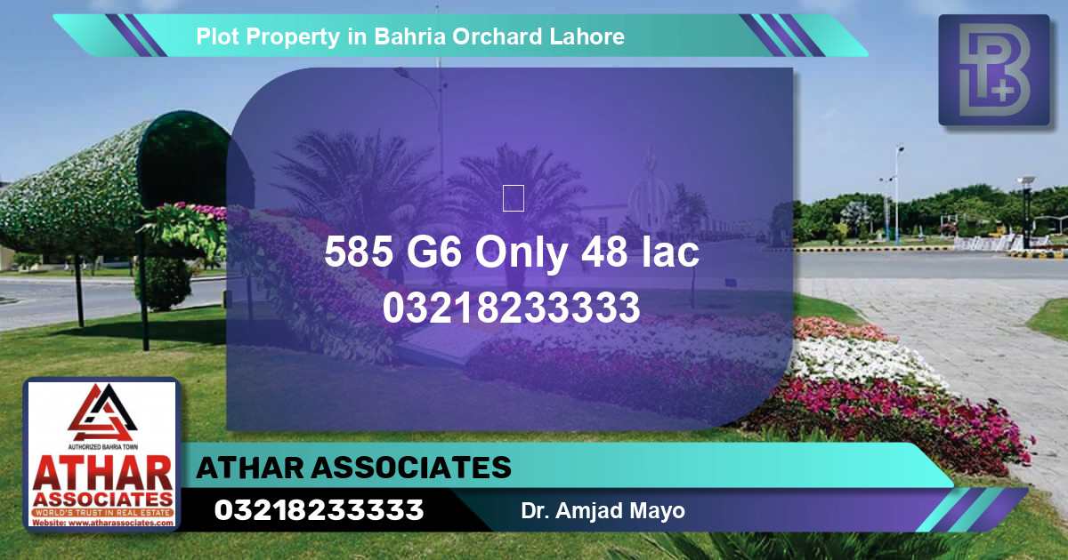 Residential Plot for Sale in Bahria Orchard, Lahore - (BP-60440)
