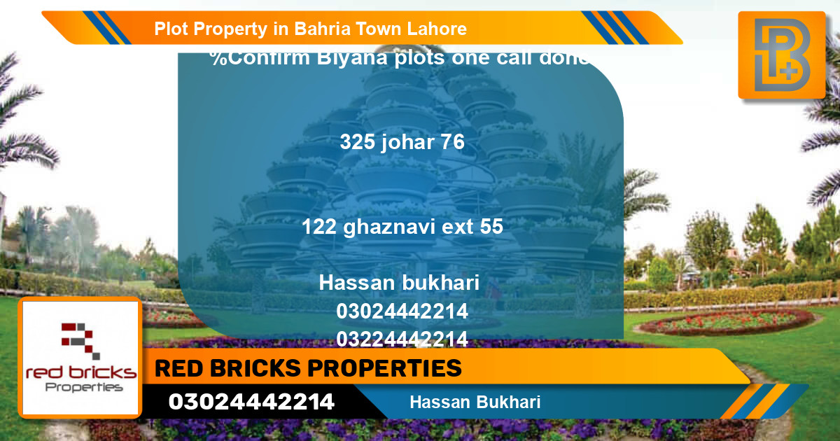 Residential Plot for Sale in Bahria Town, Lahore - (BP-60469)