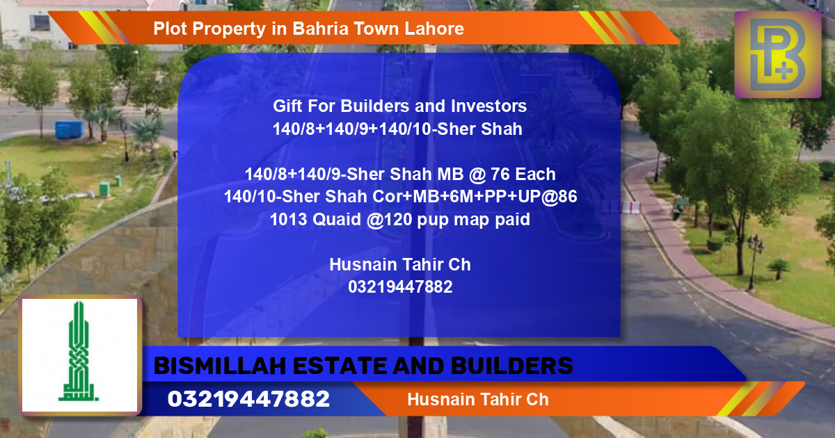 Residential Plot for Sale in Bahria Town, Lahore - (BP-60490)