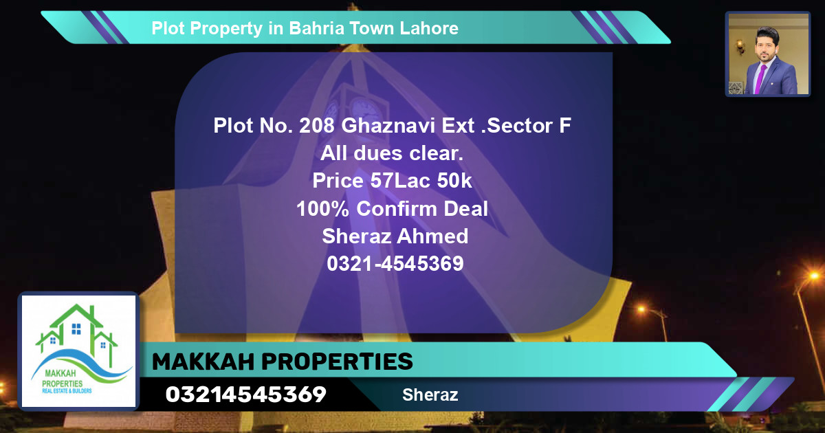 Residential Plot for Sale in Bahria Town, Lahore - (BP-60493)