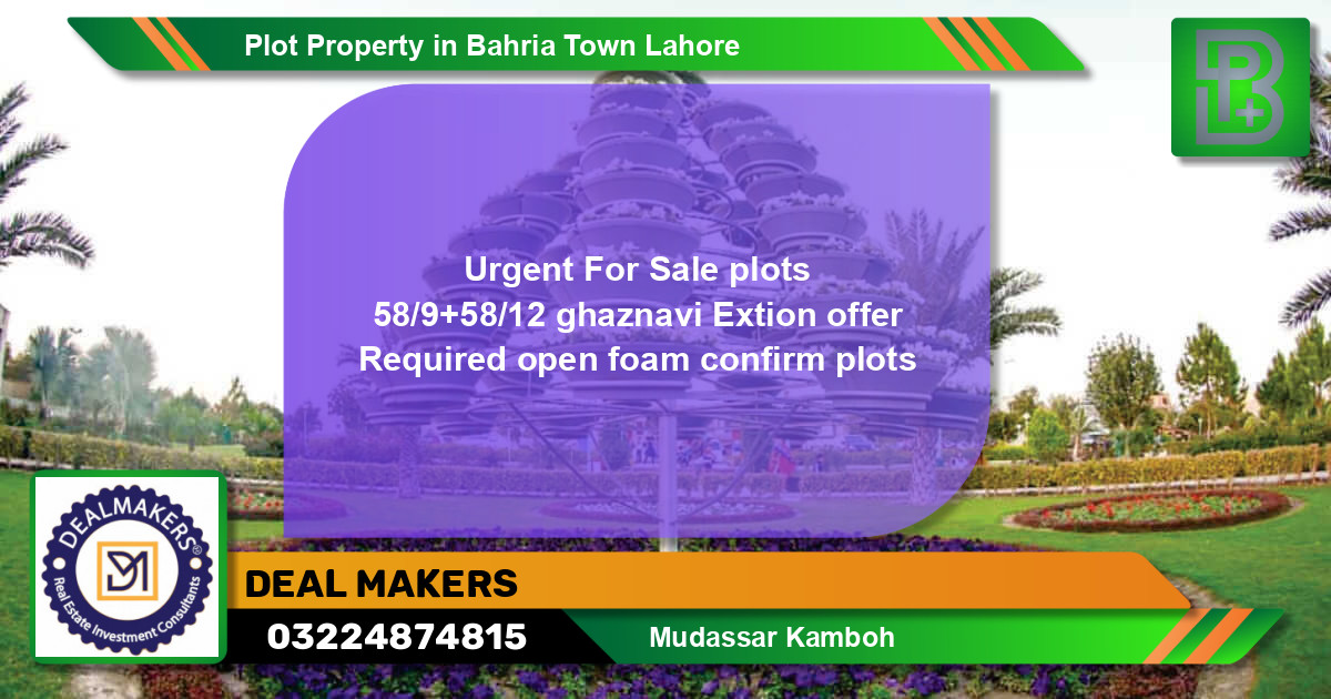 Residential Plot for Sale in Bahria Town, Lahore - (BP-60512)