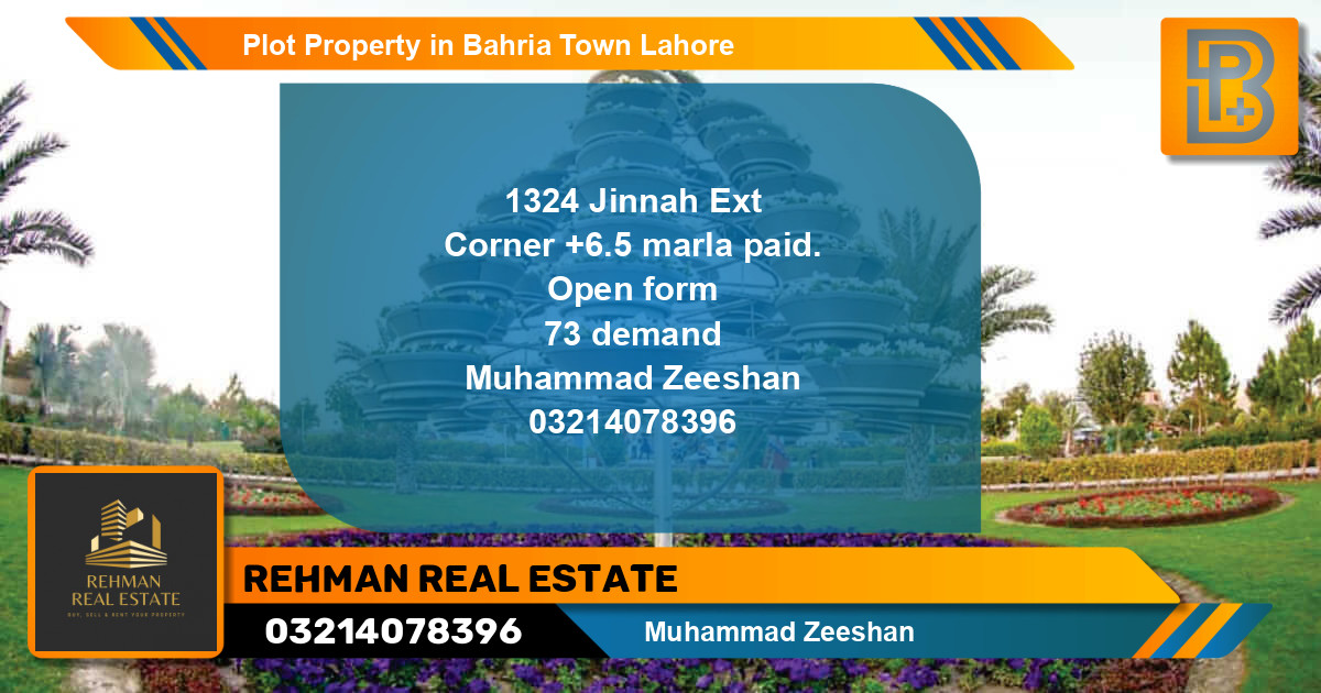 Residential Plot for Sale in Bahria Town, Lahore - (BP-60584)