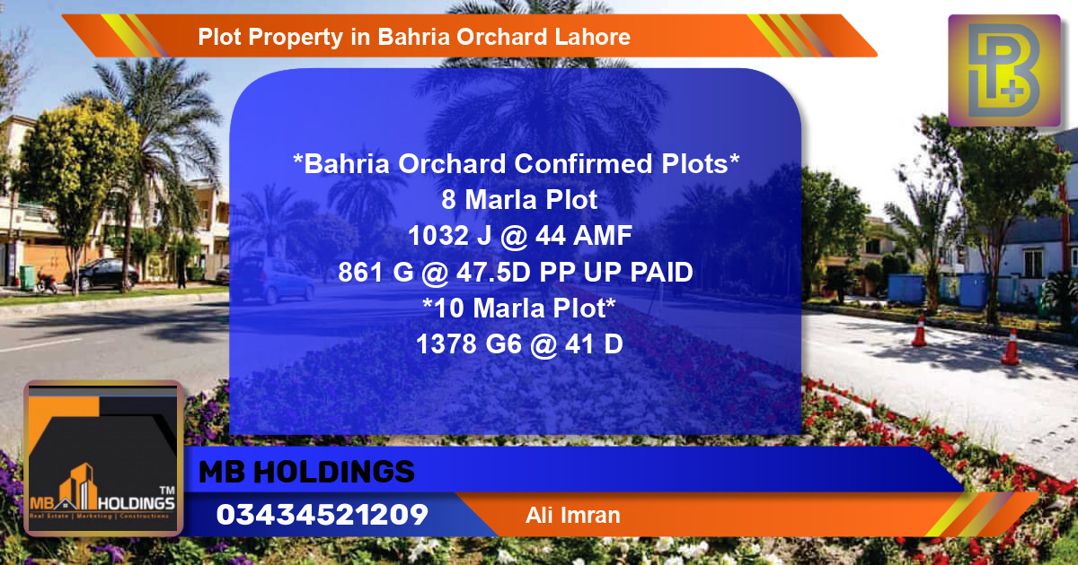 Residential Plot for Sale in Bahria Orchard, Lahore - (BP-60599)