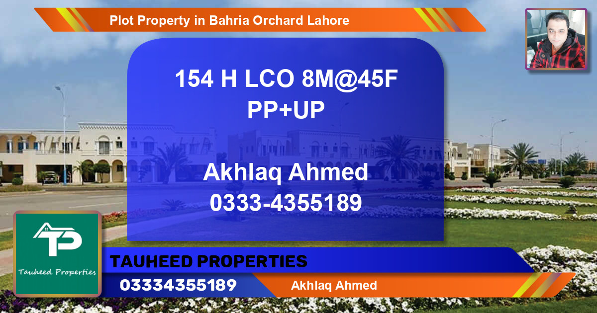 Residential Plot for Sale in Bahria Orchard, Lahore - (BP-60642)