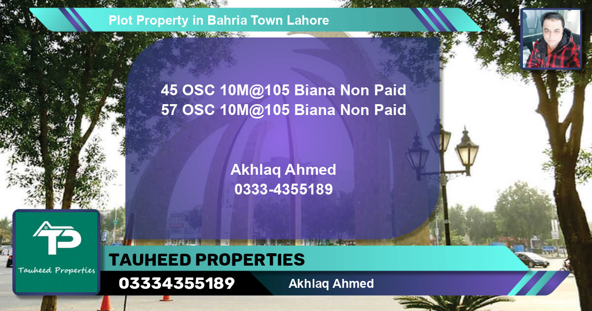 Residential Plot for Sale in Bahria Town, Lahore - (BP-60650)
