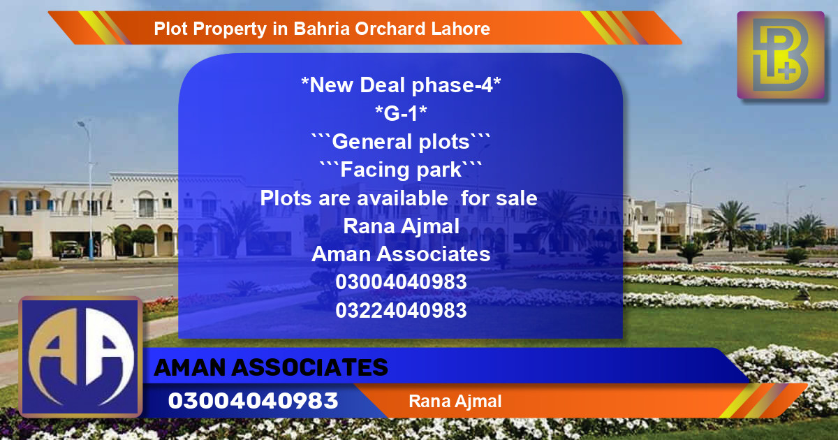 Residential Plot for Sale in Bahria Orchard, Lahore - (BP-60661)