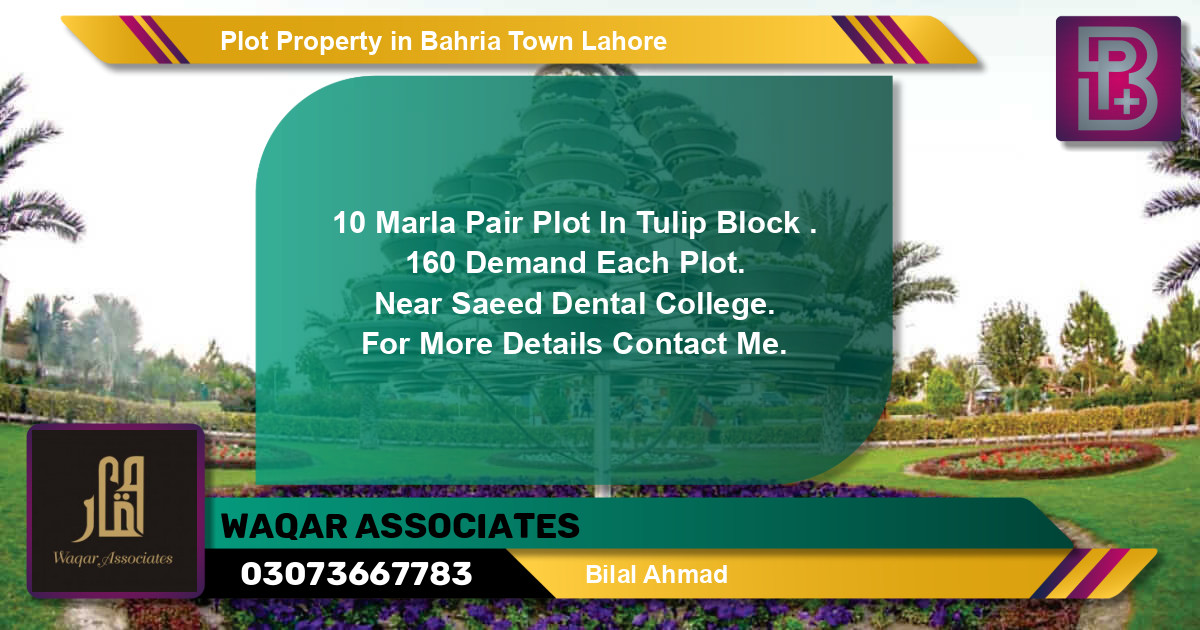 Residential Plot for Sale in Bahria Town, Lahore - (BP-60682)