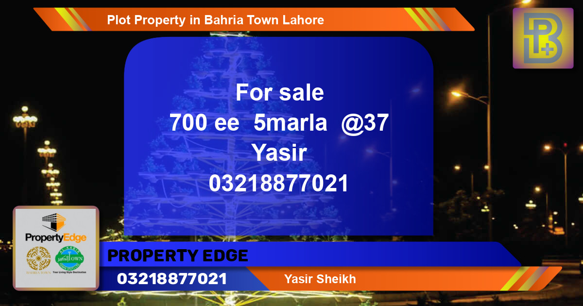 Residential Plot for Sale in Bahria Town, Lahore - (BP-60723)