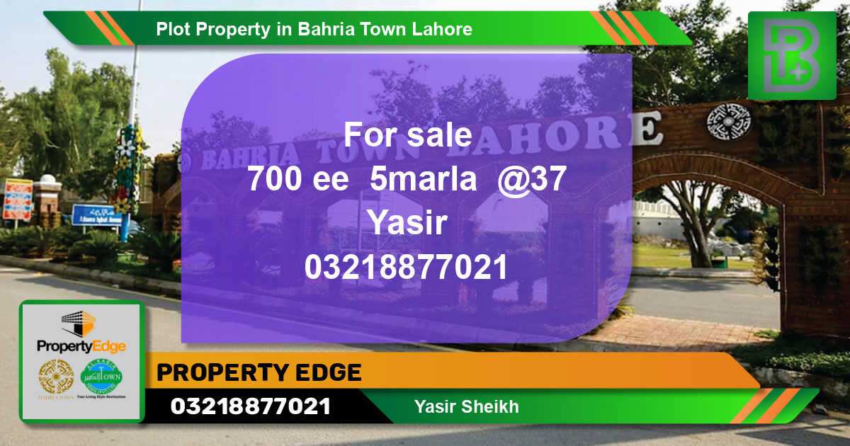Residential Plot for Sale in Bahria Town, Lahore - (BP-60724)