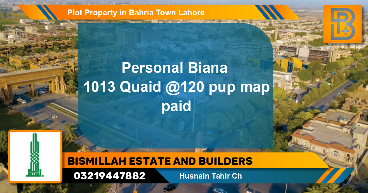 Residential Plot for Sale in Bahria Town, Lahore - (BP-60751)
