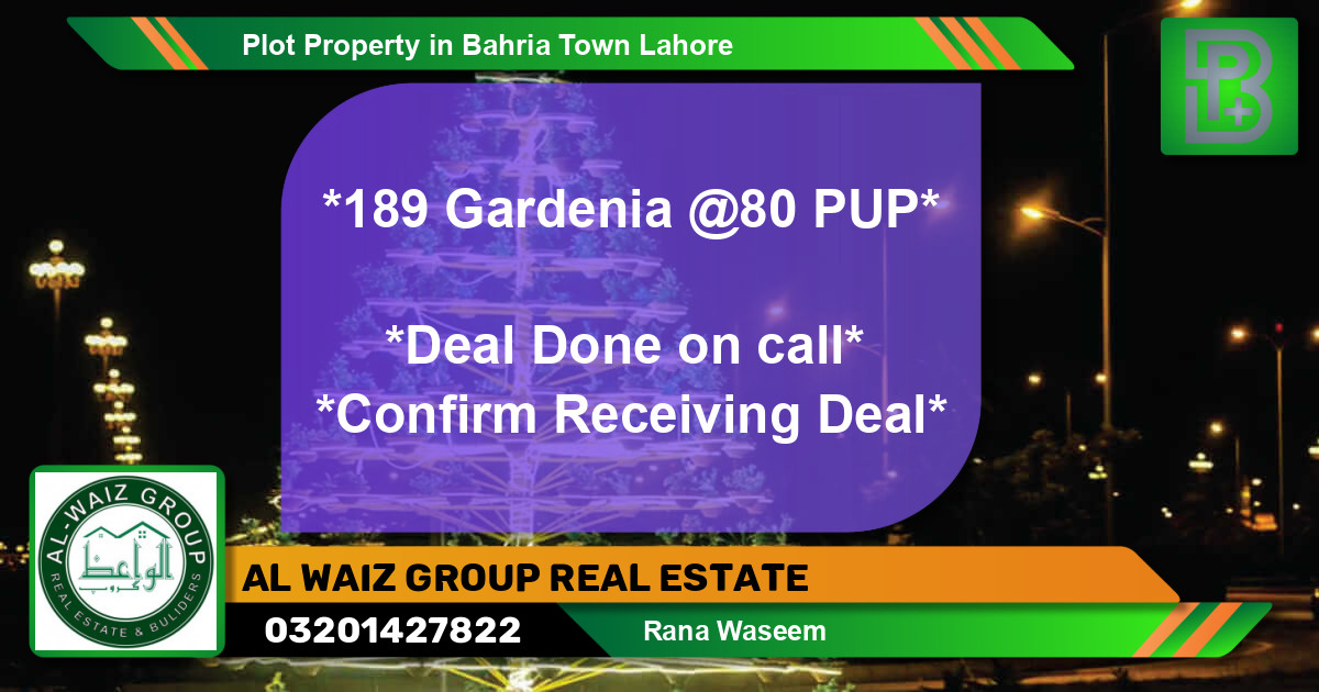 Residential Plot for Sale in Bahria Town, Lahore - (BP-60791)