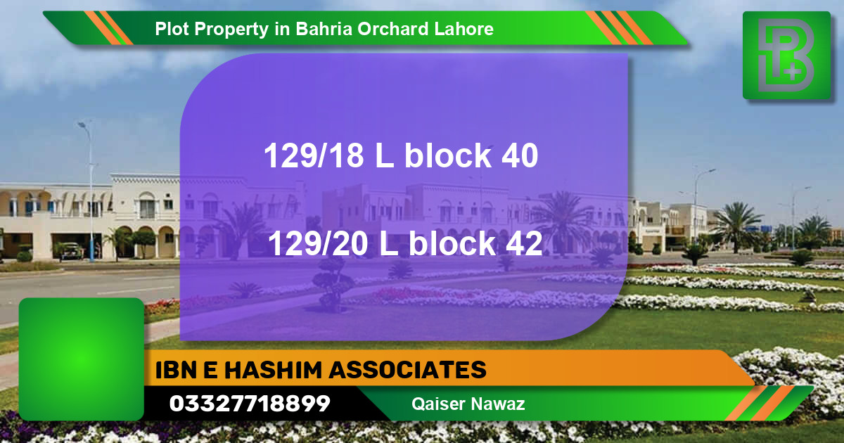 Residential Plot for Sale in Bahria Orchard, Lahore - (BP-60873)