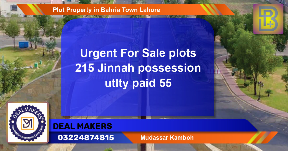 Residential Plot for Sale in Bahria Town, Lahore - (BP-60901)