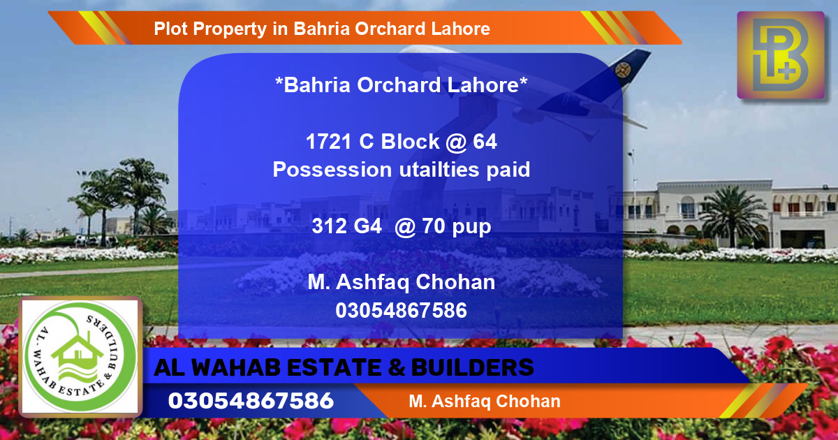 Residential Plot for Sale in Bahria Orchard, Lahore - (BP-60919)