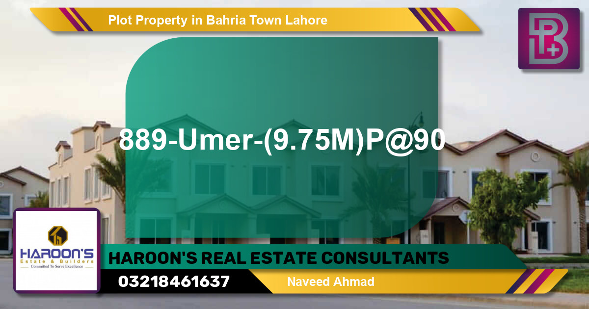 Residential Plot for Sale in Bahria Town, Lahore - (BP-61127)