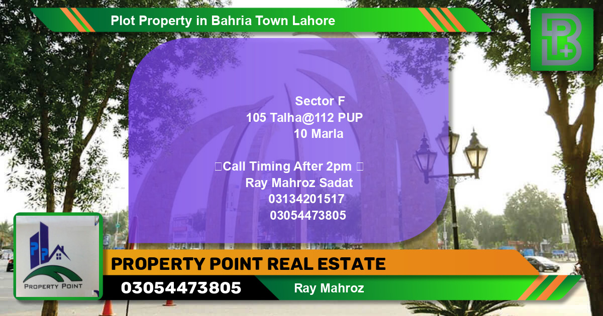 Residential Plot for Sale in Bahria Town, Lahore - (BP-61147)