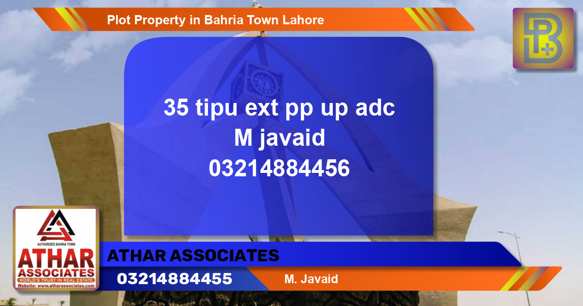 Residential Plot for Sale in Bahria Town, Lahore - (BP-61148)