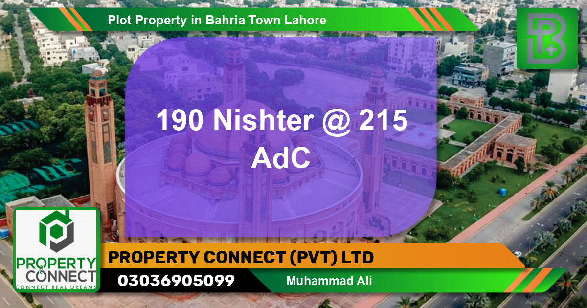 Residential Plot for Sale in Bahria Town, Lahore - (BP-61153)