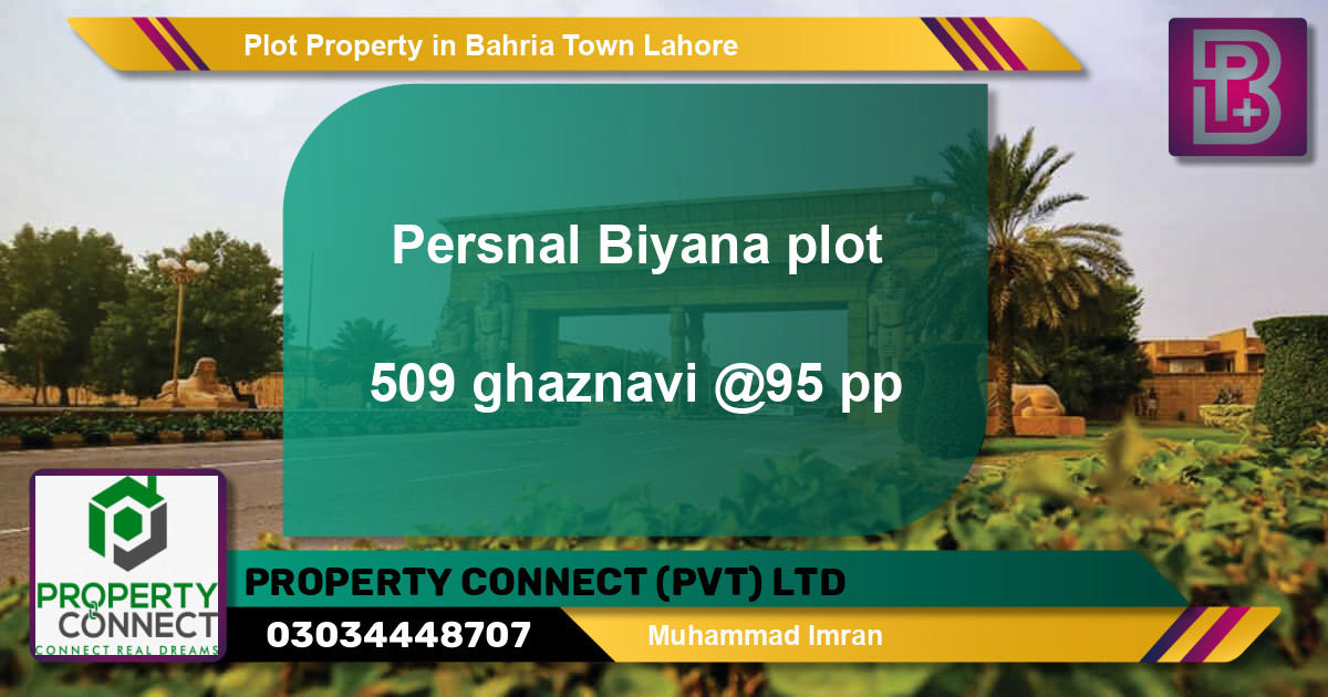 Residential Plot for Sale in Bahria Town, Lahore - (BP-61256)