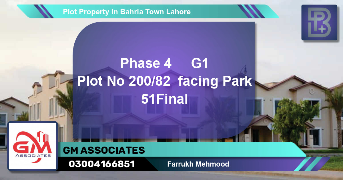 Residential Plot for Sale in Bahria Town, Lahore - (BP-61314)