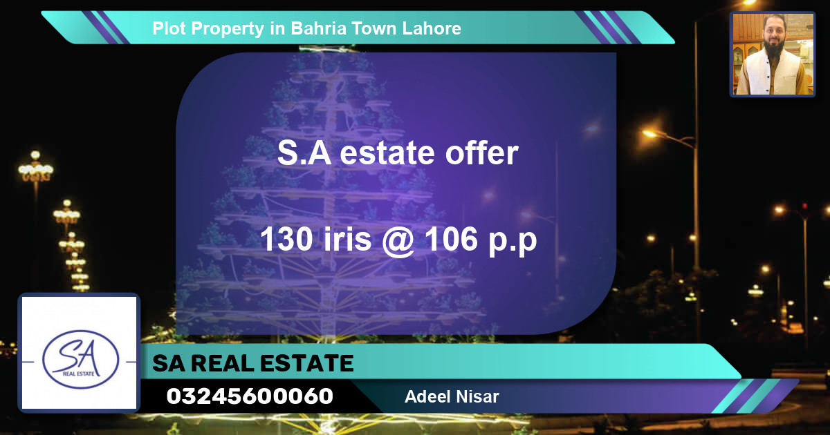 Residential Plot for Sale in Bahria Town, Lahore - (BP-61367)