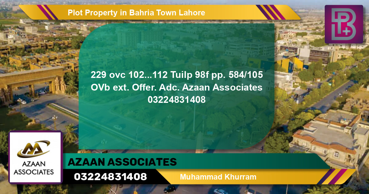 Residential Plot for Sale in Bahria Town, Lahore - (BP-61398)