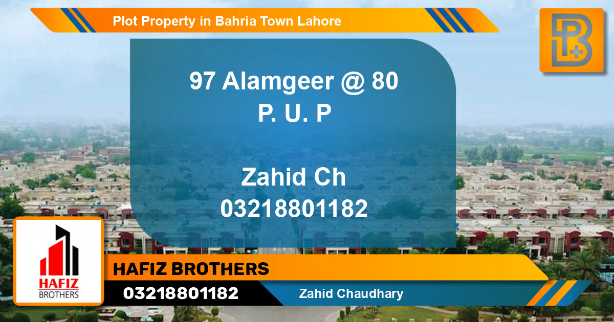 Residential Plot for Sale in Bahria Town, Lahore - (BP-61453)