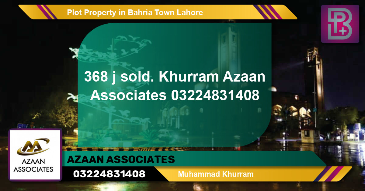 Residential Plot for Sale in Bahria Town, Lahore - (BP-61468)