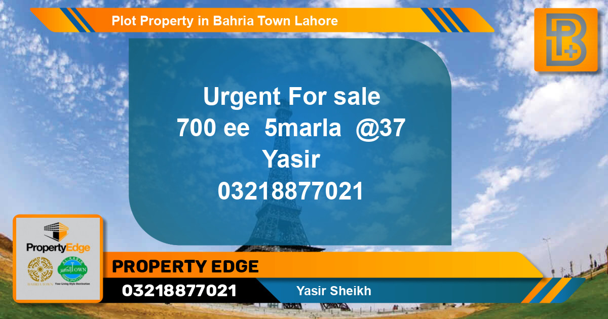 Residential Plot for Sale in Bahria Town, Lahore - (BP-61609)