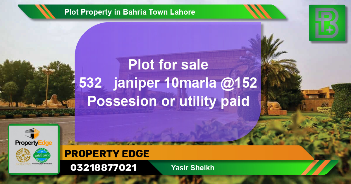 Residential Plot for Sale in Bahria Town, Lahore - (BP-61672)