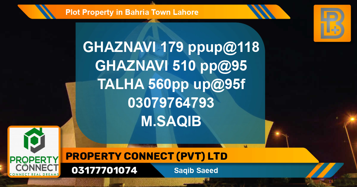 Residential Plot for Sale in Bahria Town, Lahore - (BP-61744)
